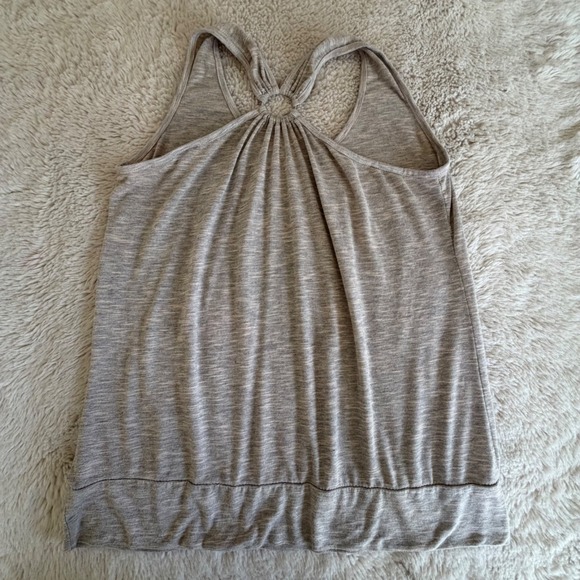 Y2K Girly Grunge Gray Rose Graphic Tank Top Sleeveless Racerback Boho Relaxed - Picture 7 of 7